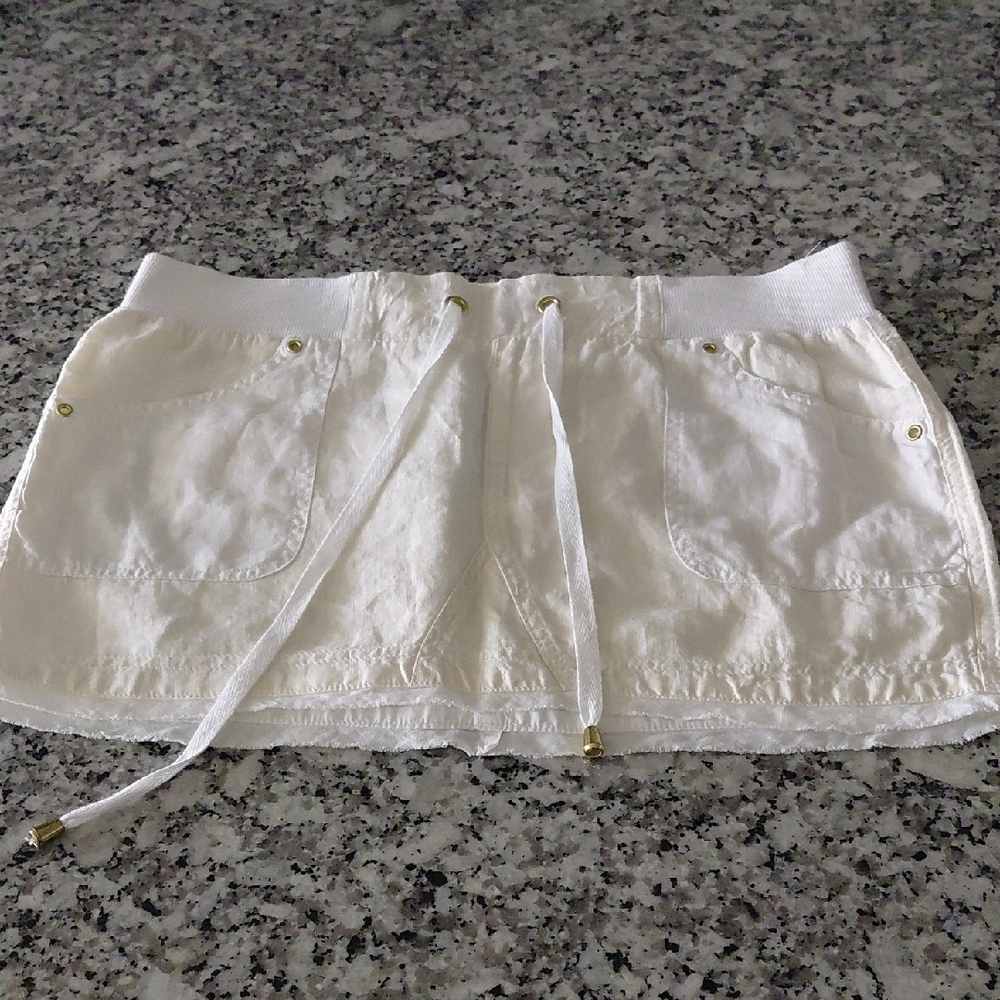 Guess White Women's Cargo Skirt